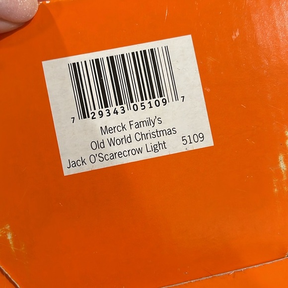 Vintage Old World Christmas Halloween Jack O’ Scarecrow Light - Merck Family - Picture 6 of 10